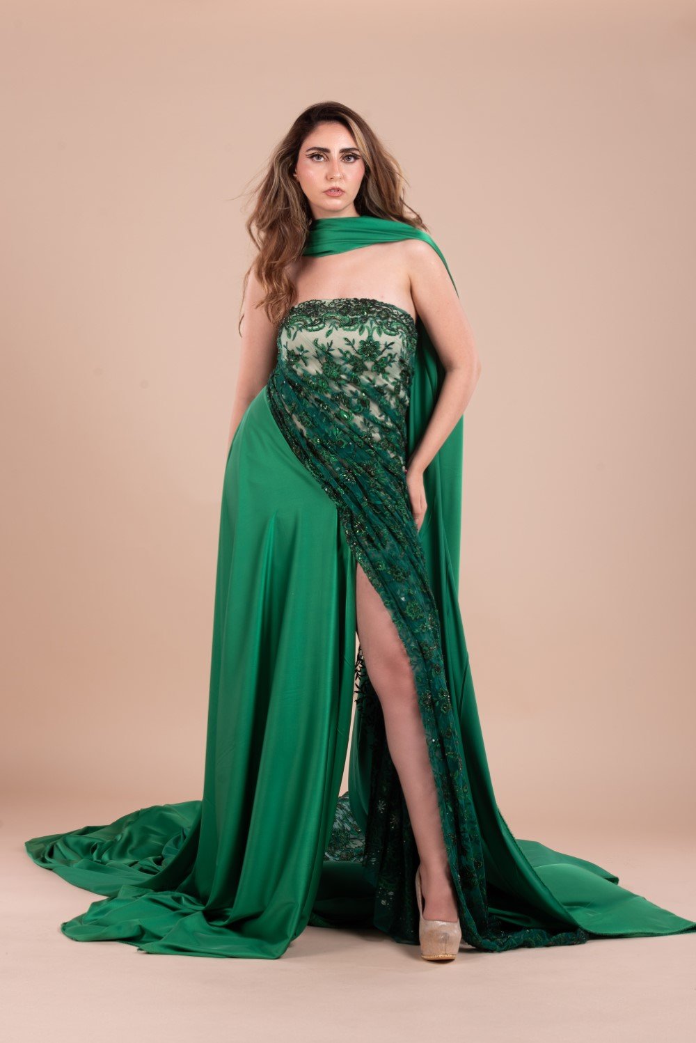Tulle embroidery